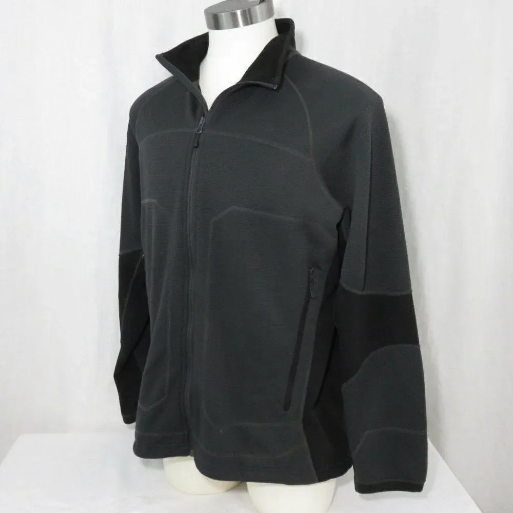 The North Face Stealth Byron Full Zip Fleece Jacket Black Mens XL